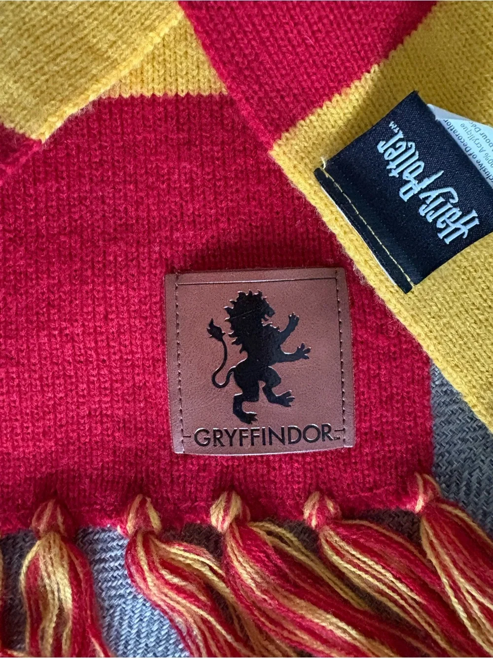 Warner Bros. Gryffindor Red & Gold Striped Knit Scarf